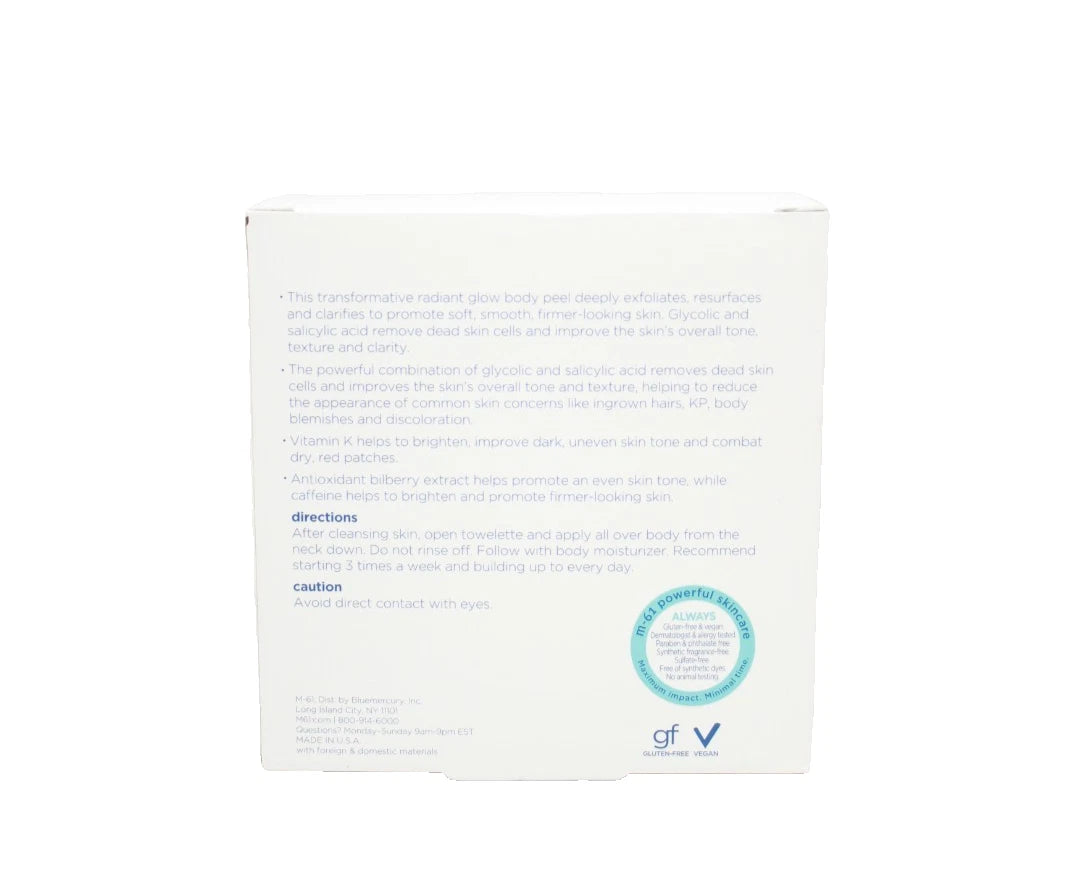 m-61 Power Glow Peel Body 10 Treatments | Exfoliating Body Peel for Smooth, Radiant Skin