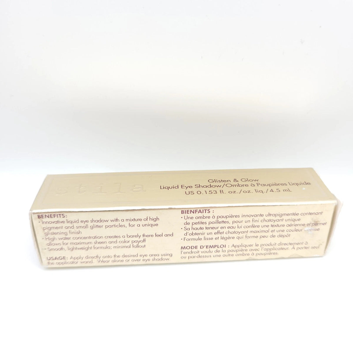Stila Glisten & Glow Liquid Eyeshadow in Brook – Shimmering Rose Gold Long-Wear Eye Makeup