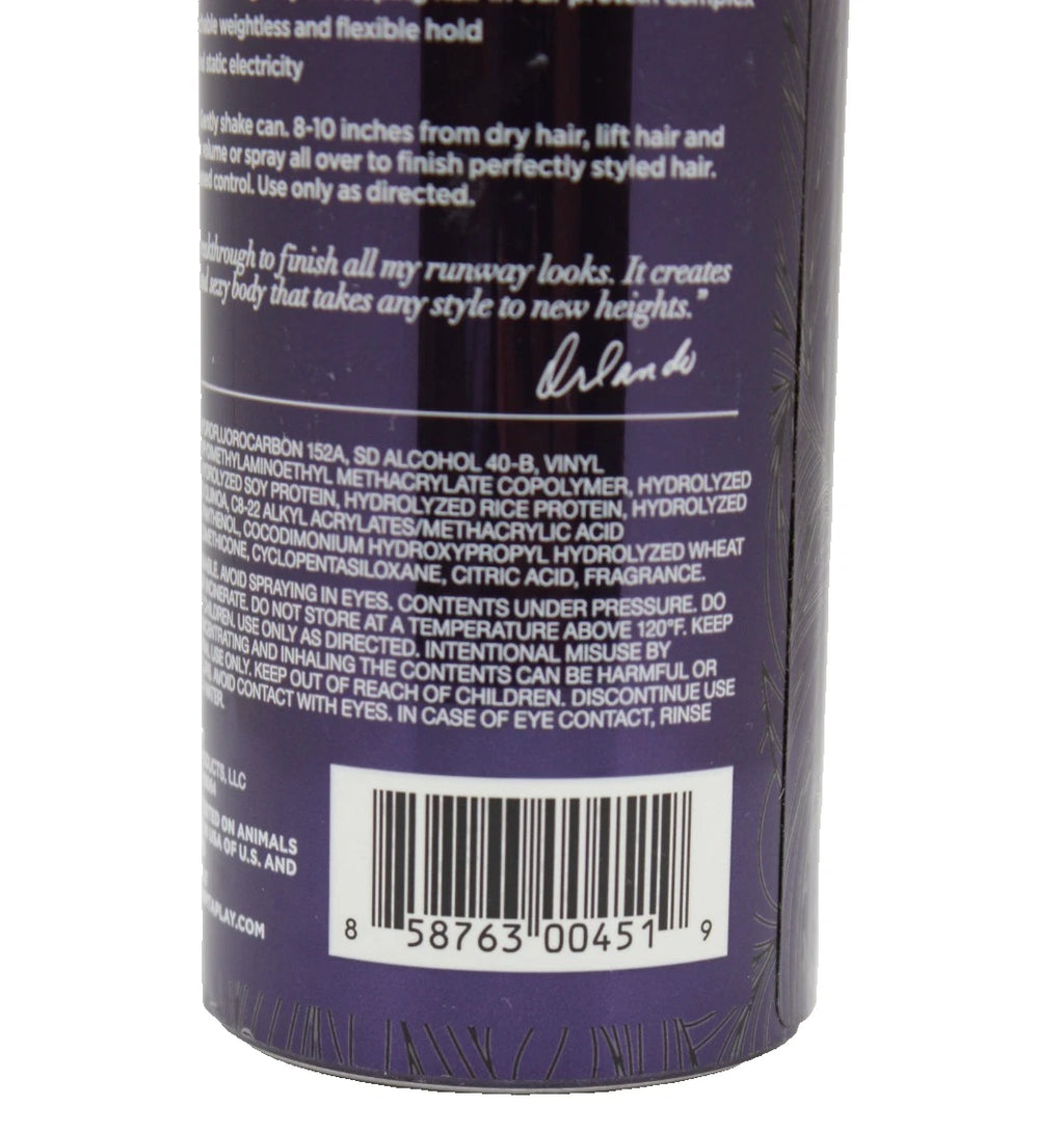 Orlando Pita Play Body Breakthrough Volume Boosting Hairspray