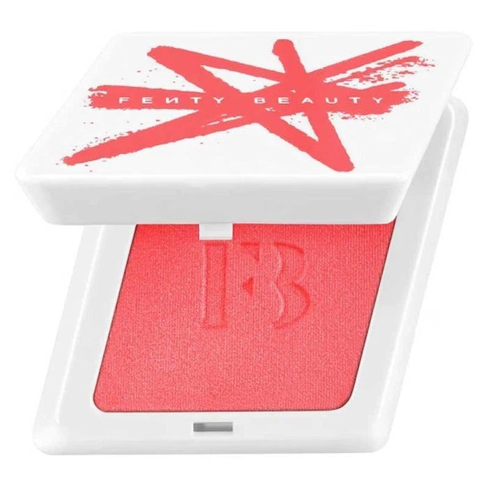 Fenty Beauty Cheeks Suede Waterproof Powder Blush – Lolly Poppy | Bold Long-Lasting Color