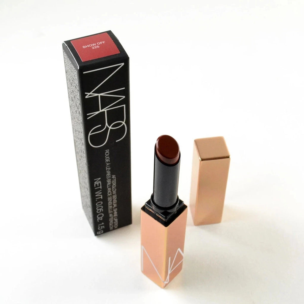 NARS Afterglow Sensual Shine Lipstick – Show Off | Hydrating High-Shine Lip Color