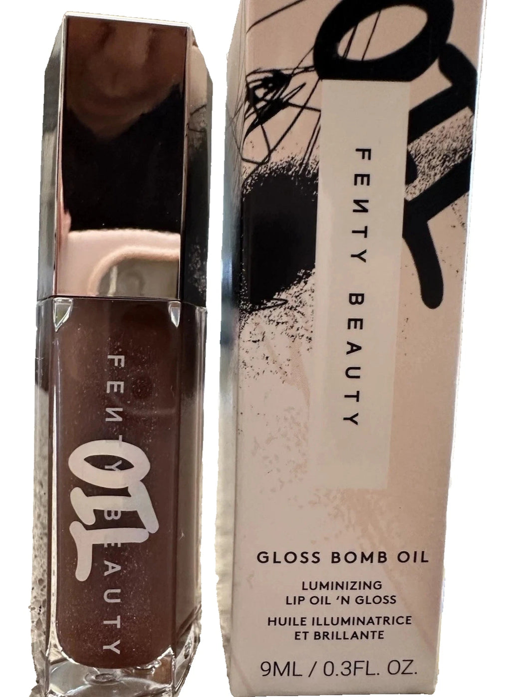 Fenty Beauty Gloss Bomb Luminizing Lip Oil ‘N Gloss – 03 Rose Amber | Hydrating Juicy Shine