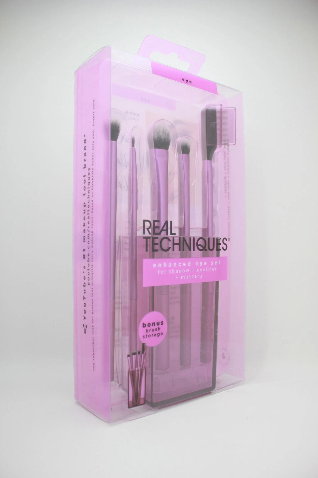 Real Techniques Enhanced Eye Set – Makeup Brush Kit for Eyeshadow, Eyeliner & Mascara Application