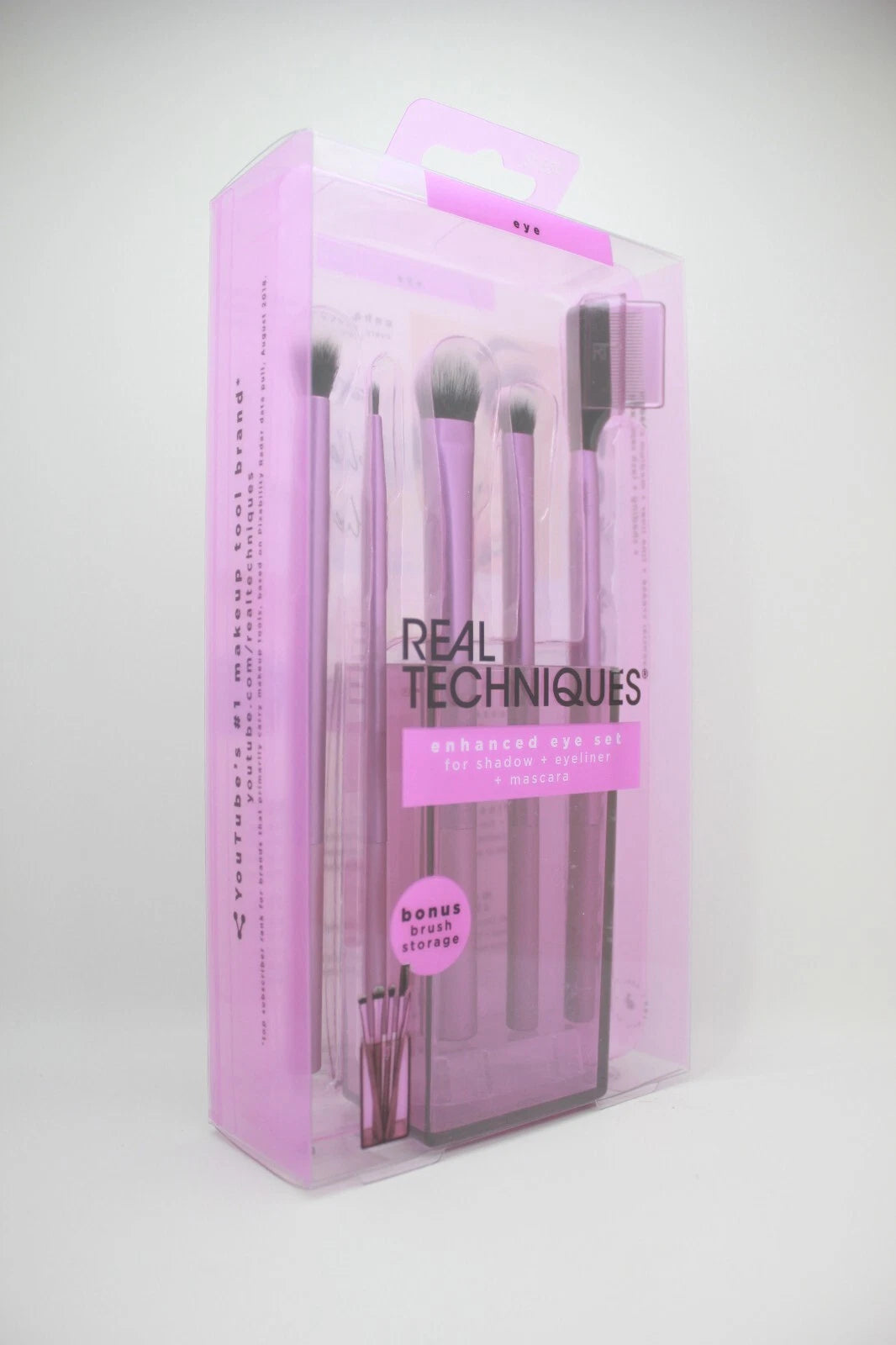 Real Techniques Enhanced Eye Set – Makeup Brush Kit for Eyeshadow, Eyeliner & Mascara Application