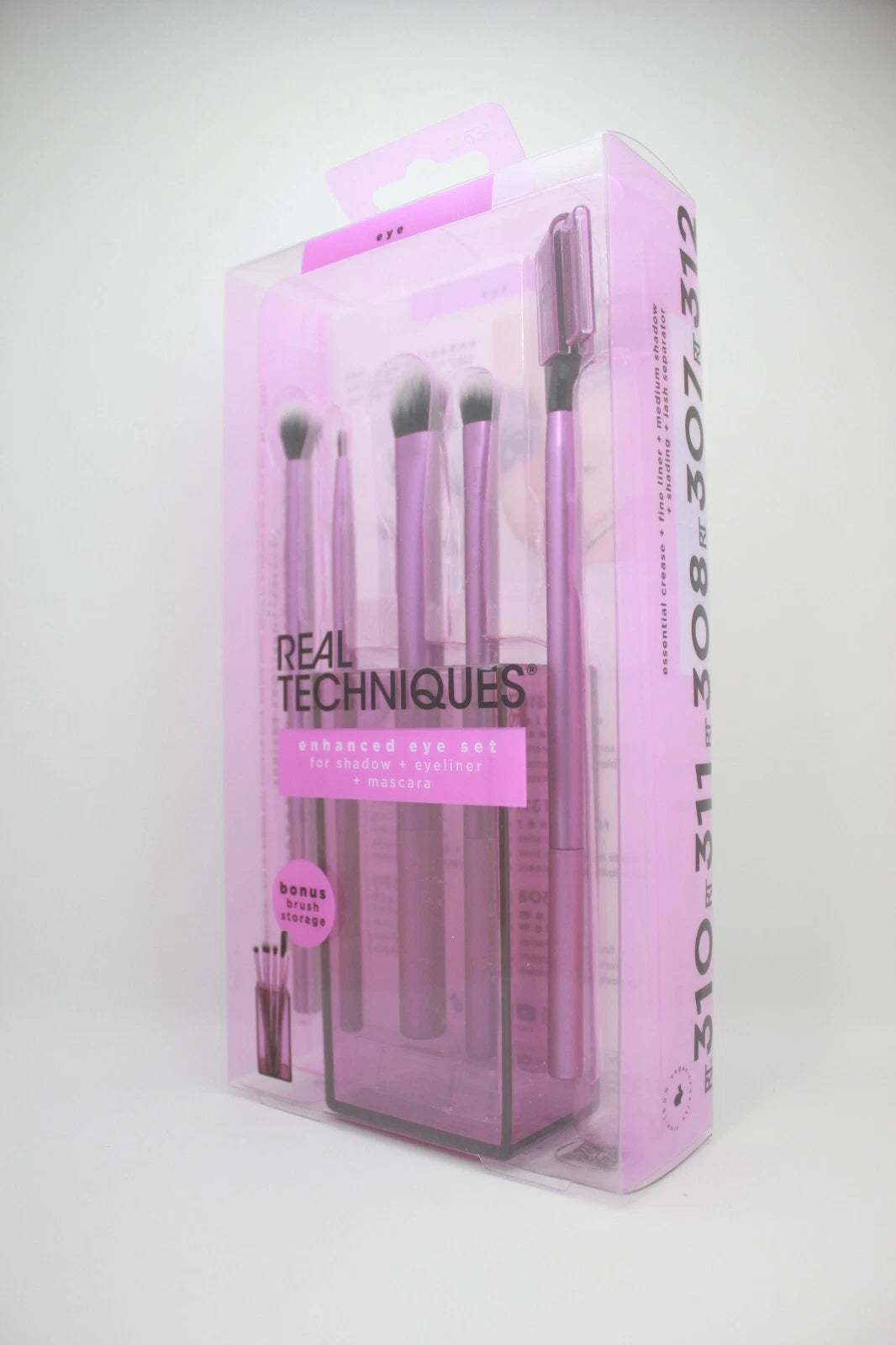 Real Techniques Enhanced Eye Set – Makeup Brush Kit for Eyeshadow, Eyeliner & Mascara Application