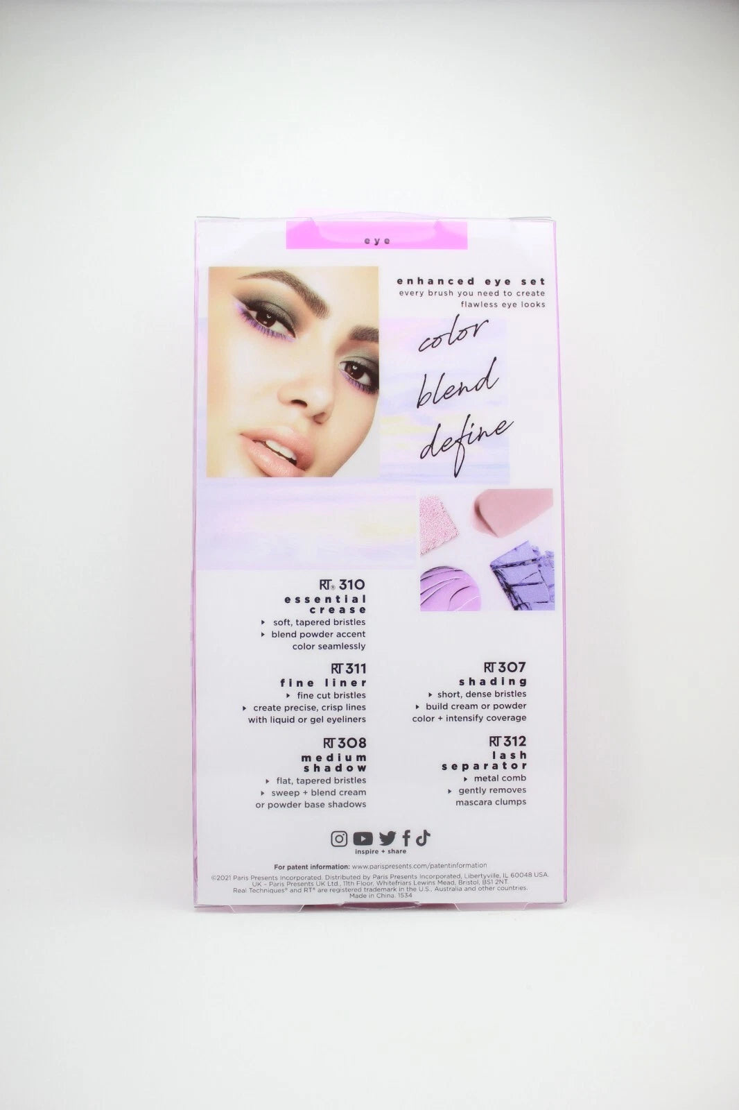 Real Techniques Enhanced Eye Set – Makeup Brush Kit for Eyeshadow, Eyeliner & Mascara Application
