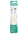 EcoTools Enhancing Eye Brush Set Duo – 4-Piece Multi-Head Eye Makeup Brush Kit for Blending, Shading & Defining