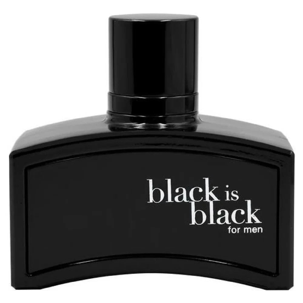 Nu Parfums Black Is Black for Men Eau de Toilette 3.4 fl oz 100ml Spray New