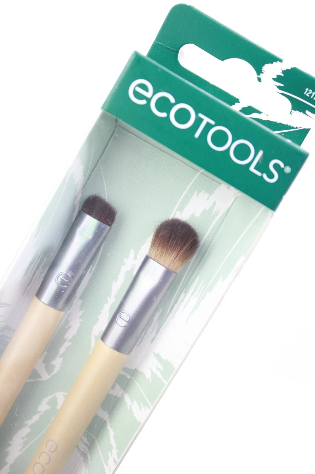 EcoTools Enhancing Eye Brush Set Duo – 4-Piece Multi-Head Eye Makeup Brush Kit for Blending, Shading & Defining