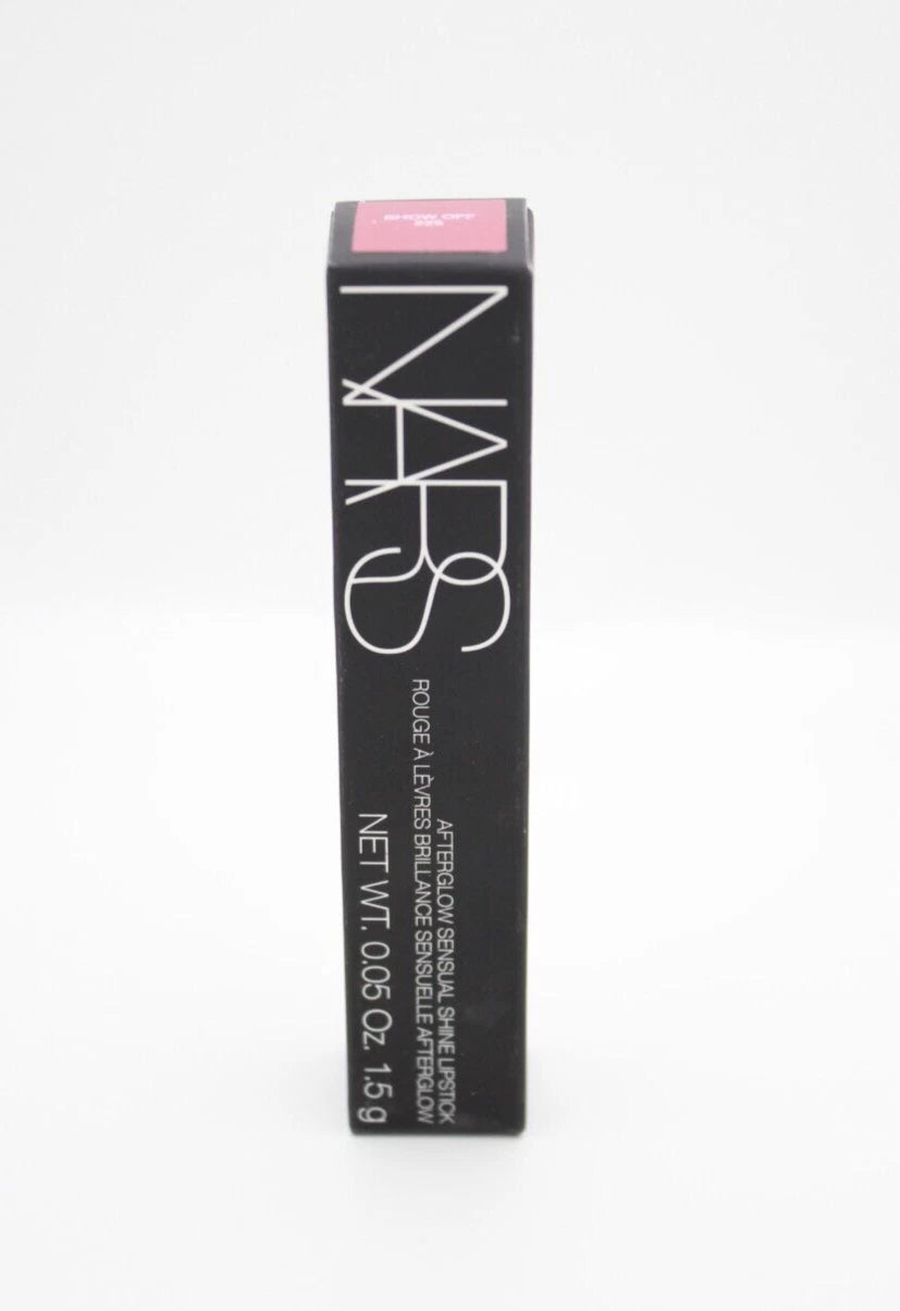 NARS Afterglow Sensual Shine Lipstick – Show Off 225 | Hydrating Shine Lip Color with Luminous Finish