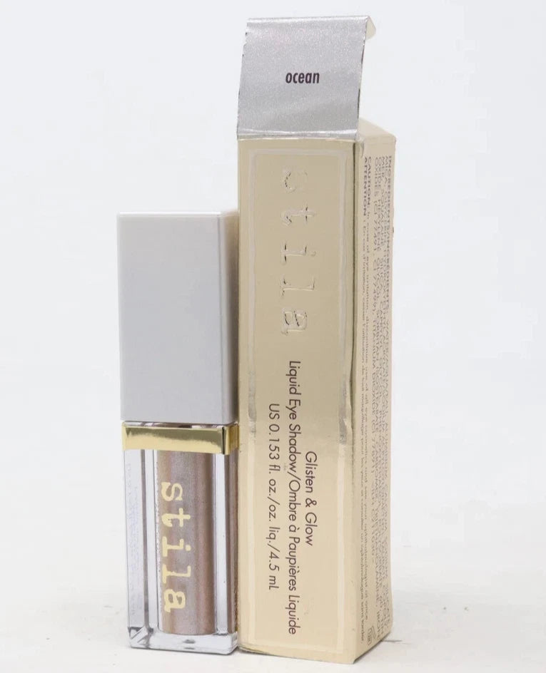 Stila Cosmetics Glisten & Glow Liquid Eye Shadow – Ocean | Shimmering Waterproof Liquid Glitter Eyeshadow