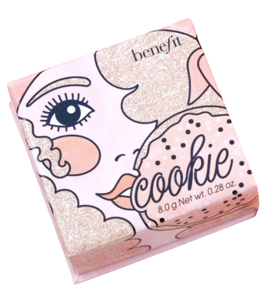 Benefit Cosmetics Cookie Golden Pearl Highlighter – Full Size Shimmer Powder | Radiant Glow Highlight for Face & Cheeks