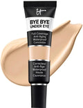 IT Cosmetics Bye Bye Under Eye Waterproof Concealer – 14.0 Light Tan (W) | Full Coverage Long-Wear Eye Corrector