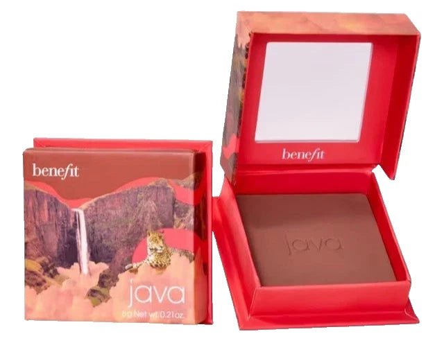 Benefit Java Rosy Mocha Blush Powder – Warm Tone Face Blush Compact