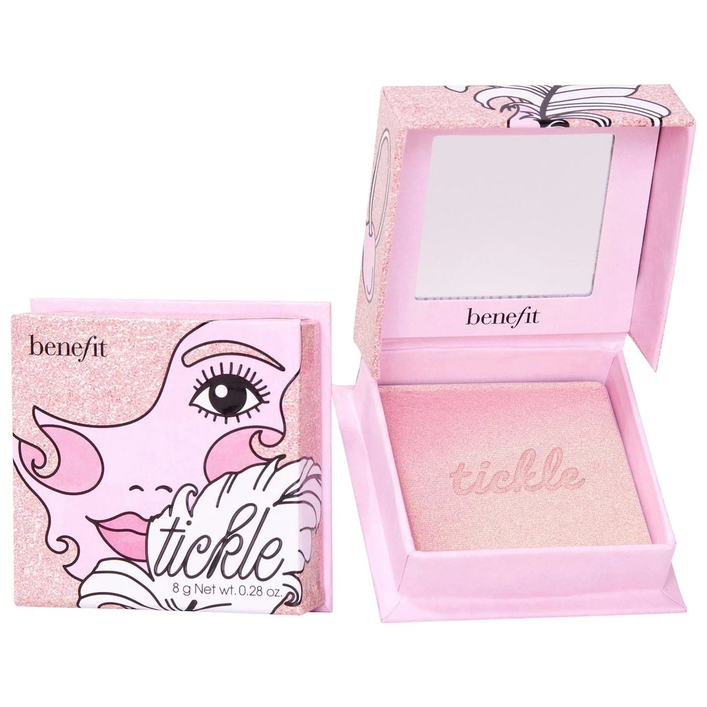 Benefit Tickle Golden Powder Highlighter – Warm Glow Face Highlighter