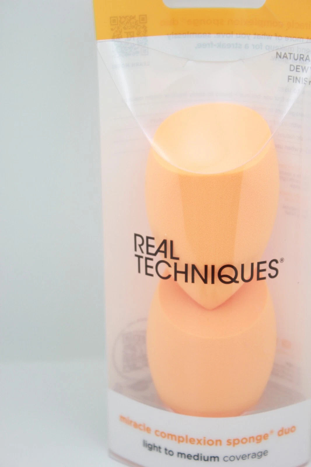 Real Techniques Miracle Complexion Sponges Duo (2 Pack) | Beauty Blender Makeup Sponges for Flawless Blend