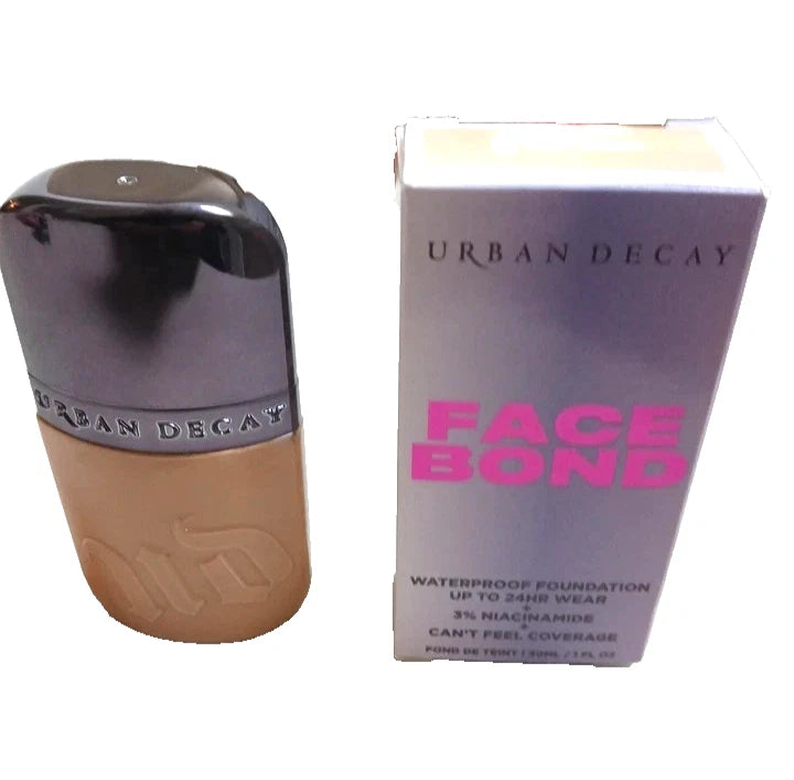 Urban Decay Face Bond Waterproof Foundation 8 Fair Warm Full Size New