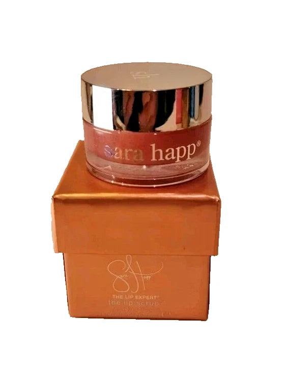 Sara Happ Lip Scrub Sparkling Peach 0.5oz Exfoliating Lip Treatment New Sealed