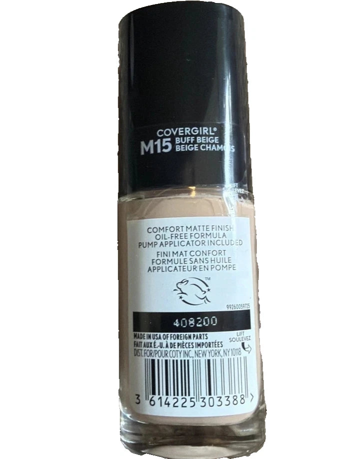 CoverGirl TruBlend Matte Made Foundation M15 Medium 15 Full Coverage New