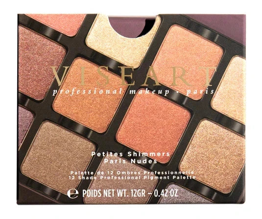 Viseart Petites Shimmers Paris Nudes Eyeshadow Palette 12 Shade Nude Rose