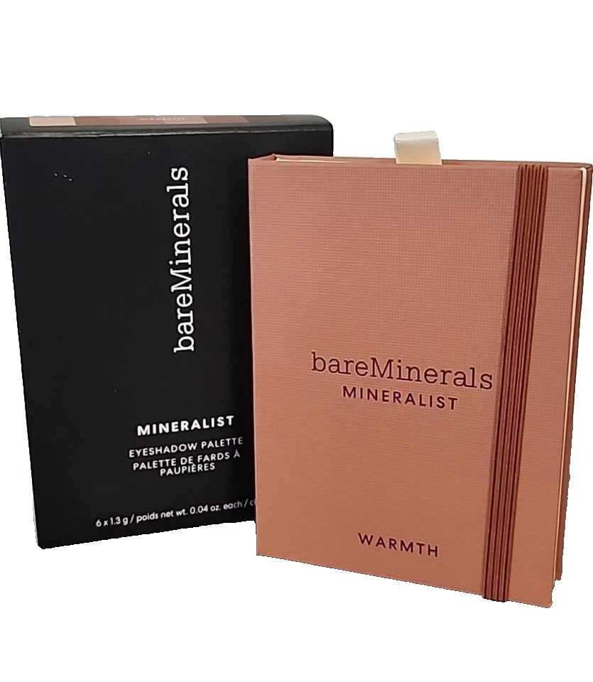 bareMinerals Mineralist Eyeshadow Palette Warmth 6 Clean Vegan Shades New