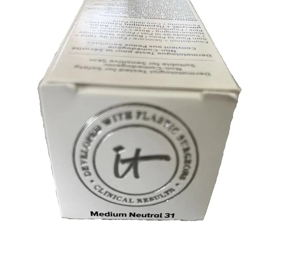 IT Cosmetics Your Skin But Better Foundation Medium Neutral 31 1 oz. New Sealed