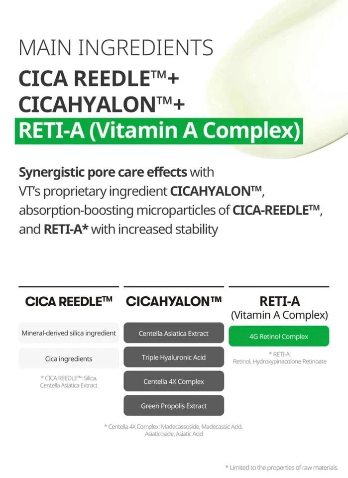 VT Cosmetics Reti-A Reedle Shot 100 Stick Pouch 2ml x 10 Each Anti-Aging Serum