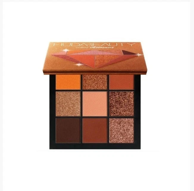 Huda Beauty Topaz Obsessions Eyeshadow Palette 9 Shades Warm Gold Bronze New