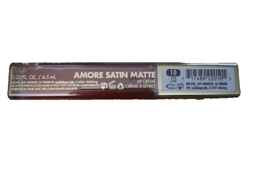 Milani Amore Satin Matte Lip Creme Liquid Lipstick Longwear Full Color New