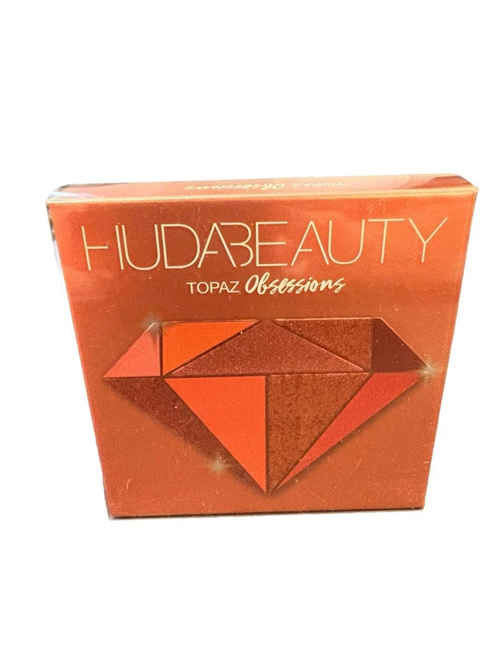 Huda Beauty Topaz Obsessions Eyeshadow Palette 9 Shades Warm Gold Bronze New