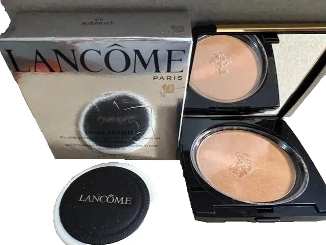 Lancôme Dual Finish Powder Foundation 470C Suede – Buildable Wet/Dry Coverage