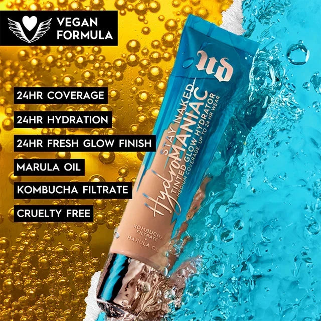 Urban Decay Hydromaniac Tinted Moisturizer 50 Medium Warm 24H Longwear New