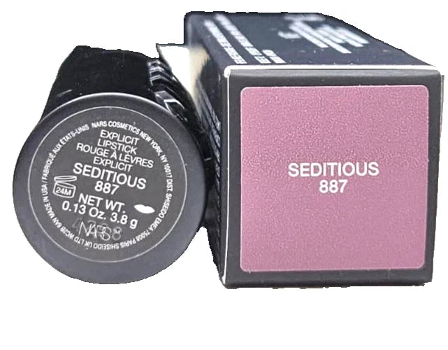 NARS Explicit Lipstick Seditious 887 Full Size Creamy Matte Lip Color New