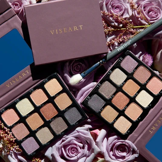 Viseart Petites Shimmers Paris Nudes Eyeshadow Palette 12 Shade Nude Rose