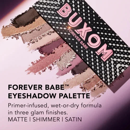 Buxom Forever Babe Eyeshadow Palette Nude Pink Shimmer Matte Eyeshadow New