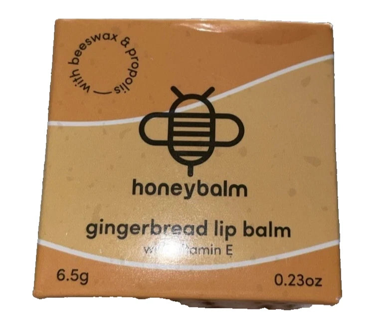 Honey Balm Gingerbread Lip Balm Hydrating Moisturizing Nourishing New Sealed