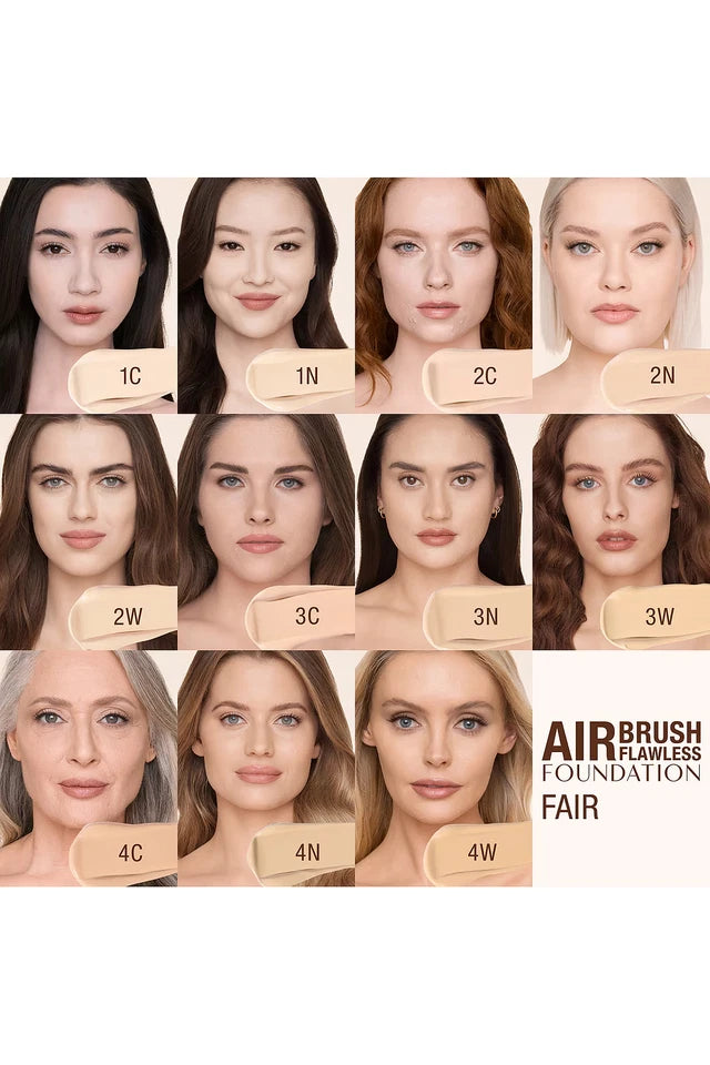 Charlotte Tilbury Airbrush Flawless Foundation 1 Cool Froid 30ml Full Coverage