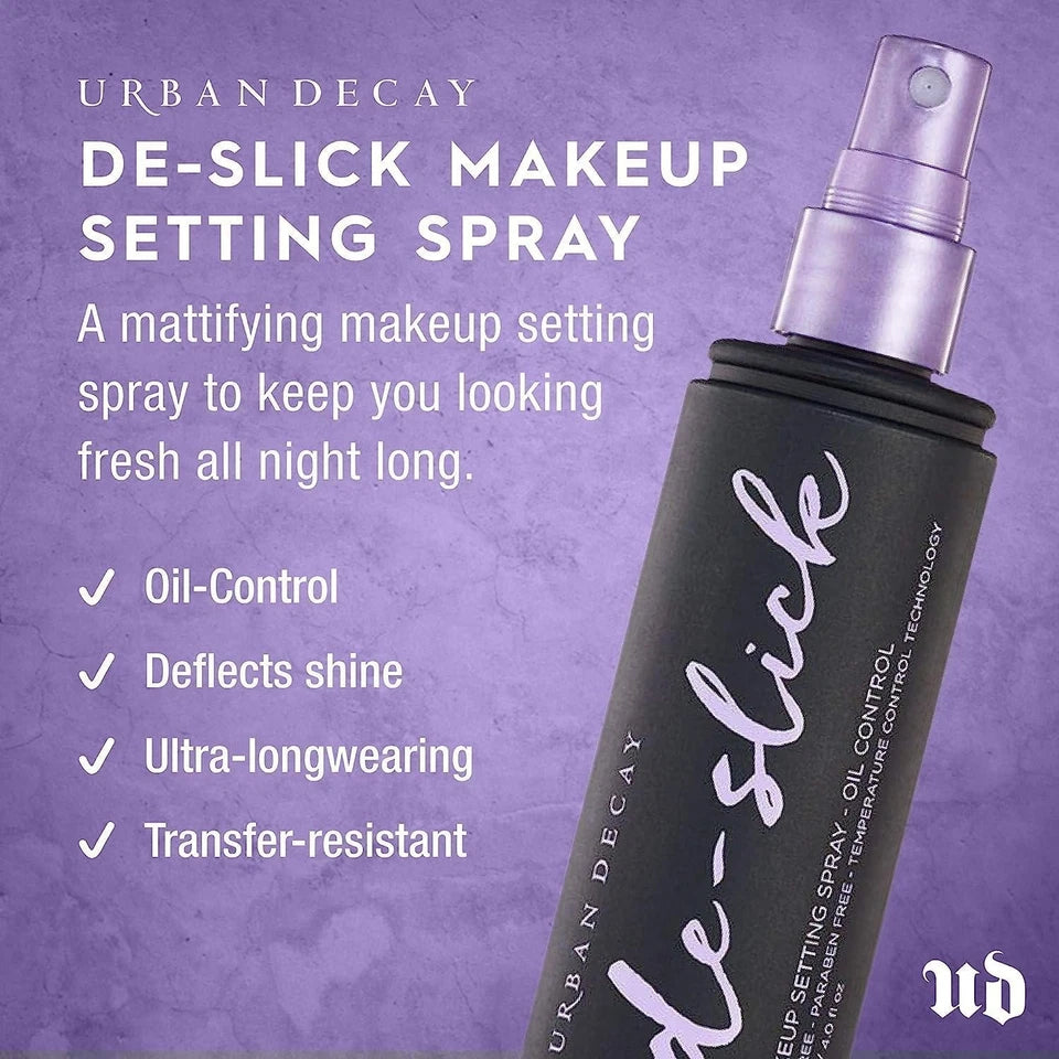 Urban Decay De-Slick Oil Control Makeup Setting Spray 30ml Travel Size New