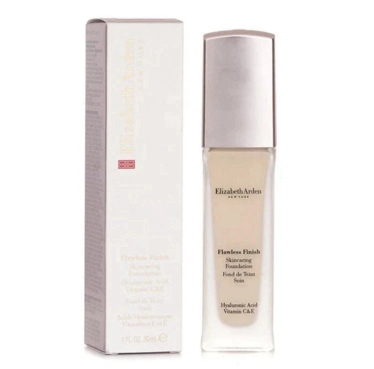 Elizabeth Arden Flawless Finish Skincaring Foundation 120W Warm Beige New