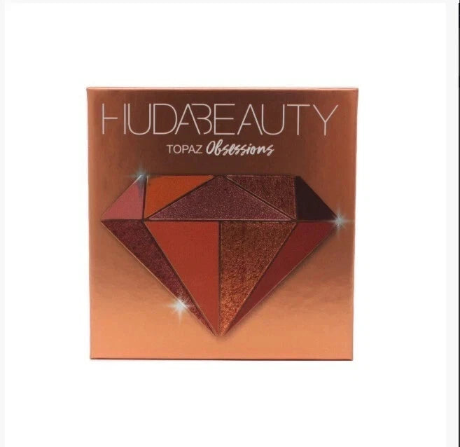 Huda Beauty Topaz Obsessions Eyeshadow Palette 9 Shades Warm Gold Bronze New