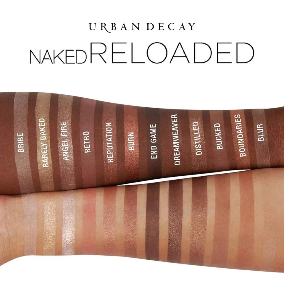 Urban Decay Naked Reloaded Eyeshadow Palette 12 Shades Neutral Nude Eye Makeup