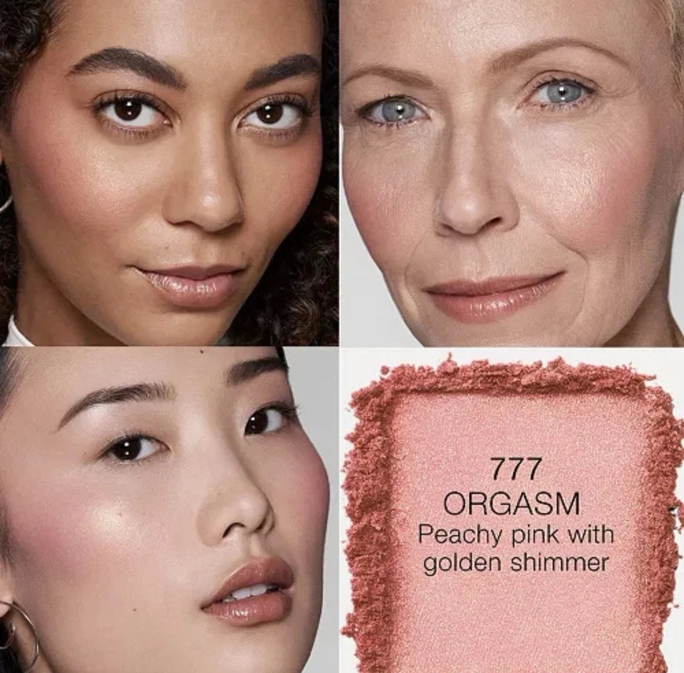NARS Blush Orgasm Iconic Peachy Pink Gold Shimmer Powder Makeup 4.8g/0.16oz