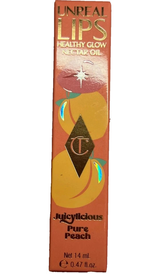 Charlotte Tilbury Unreal Lips Healthy Glow Nectar Oil Hydrating Lip Gloss New