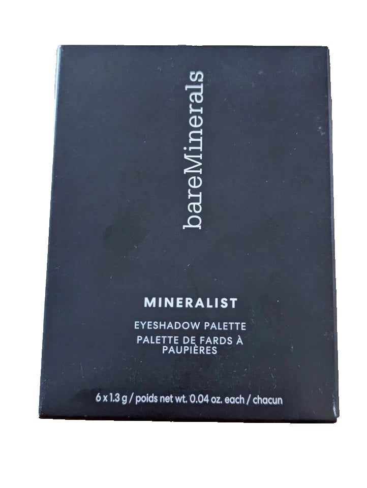bareMinerals Mineralist Eyeshadow Palette Warmth 6 Clean Vegan Shades New