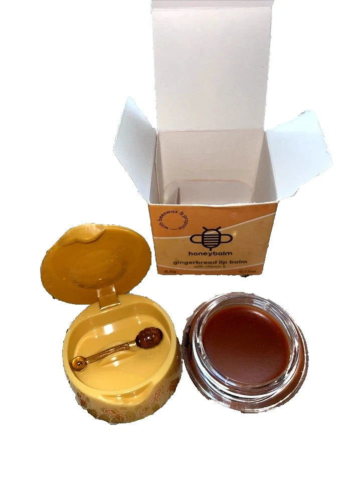 Honey Balm Gingerbread Lip Balm Hydrating Moisturizing Nourishing New Sealed