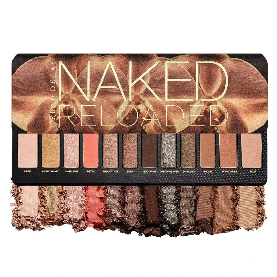 Urban Decay Naked Reloaded Eyeshadow Palette 12 Shades Neutral Nude Eye Makeup
